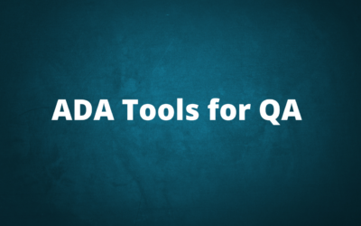 ADA Tools for QA